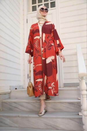 Yeni Kimono Desenli-turuncu ESRDIGITALKIMONO - 3
