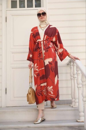 Yeni Kimono Desenli-turuncu ESRDIGITALKIMONO - 6