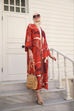 Yeni Kimono Desenli-turuncu ESRDIGITALKIMONO - 7