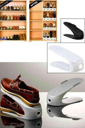 Yer Tasarrufu Sağlayan Ayakkabı Rampası Organizer (24 Adet) MRP-928015-2251 - 2