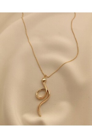 Yılan Ince Zincirde Kolye - Takıtarzım