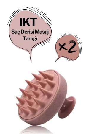 Yumuşak Silikon Duş Deri Masaj Tarağı 2 Adet - Ikt