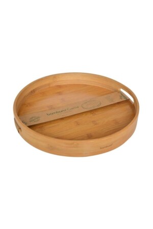 Yuvarlak Tepsi Servis Tepsisi 35cm B2565 - Bambum