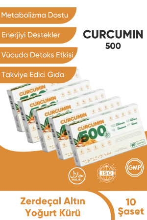 Zayıflama & Metabolizma Hızlandırmaya Yardımcı-yağ Yakıcı Curcumin 500 Detox- 5 Kutu N-413810 - 1