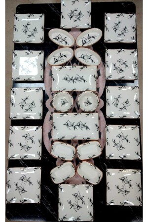 Zeytindalı 24 Parça 12 Kişilik Kahvaltı Takımı - Yiğit Seramik Züccaciye