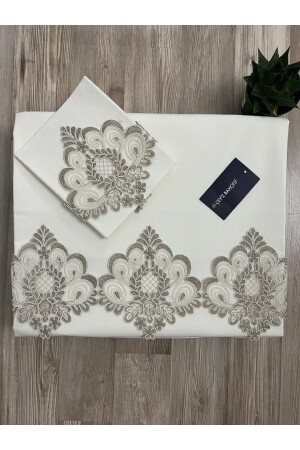 Zuma Çeyizlik %100 Pamuklu Çift Kişilik Nevresim Takımı ÇBZM - Çeyiz Bahçesi