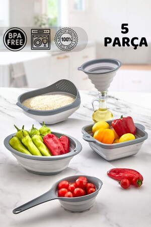 Zusammenklappbares 5-teiliges Küchenset – 5-teiliges Akkordeon-Küchen-Mitgift-Set - Homeniva